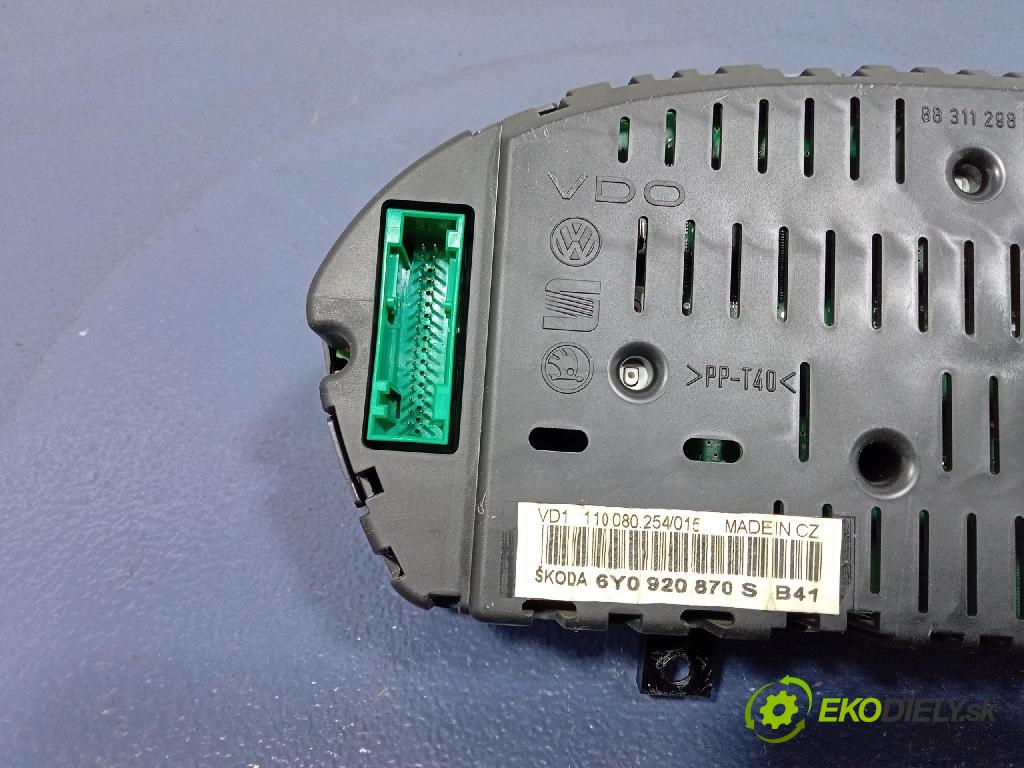 Skoda Fabia 2004 prístrojovka/ budíky 6Y0920870S