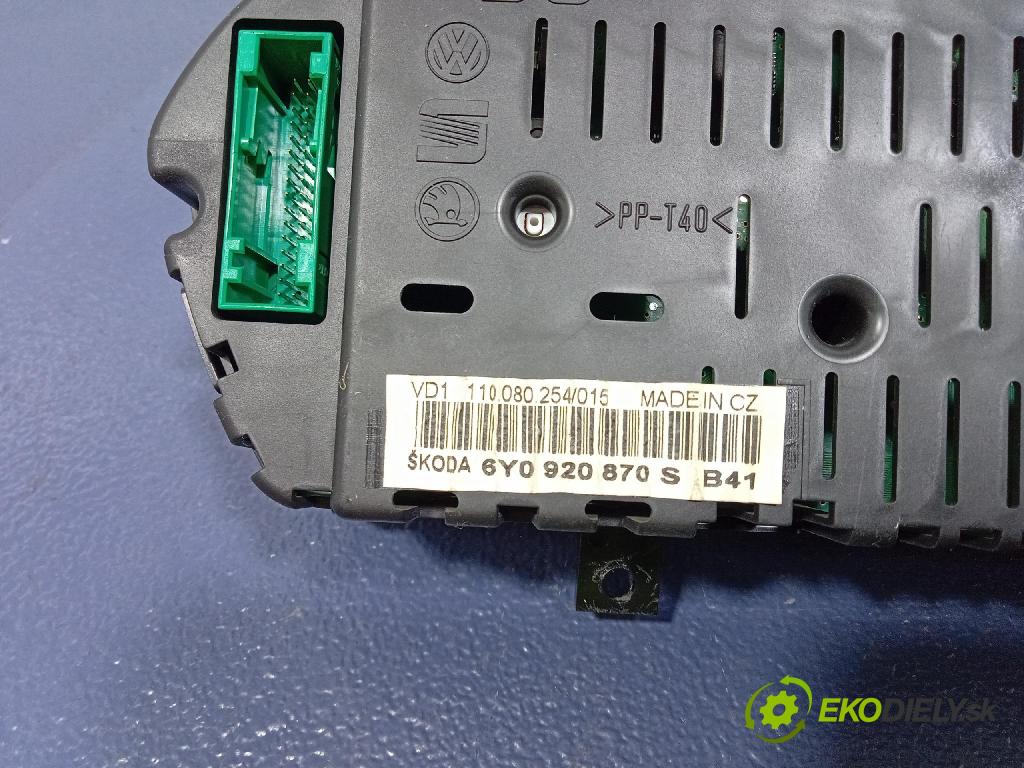 Skoda Fabia 2004 prístrojovka/ budíky 6Y0920870S