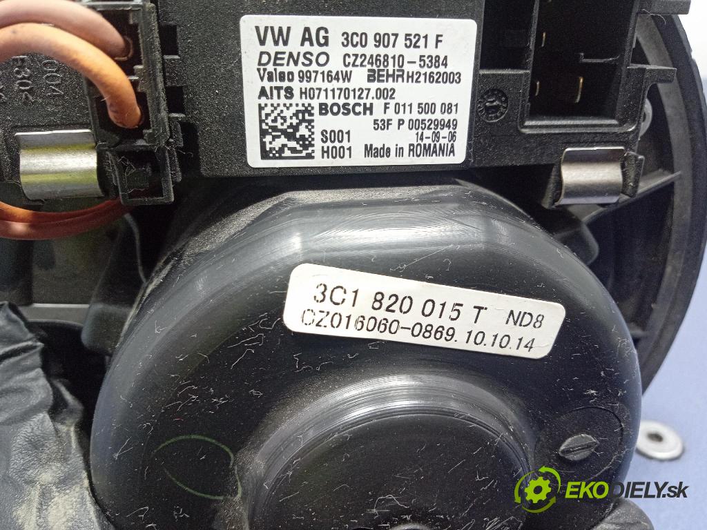 Skoda Superb 2014 ventilátor Vzduch: 3C0907521F
