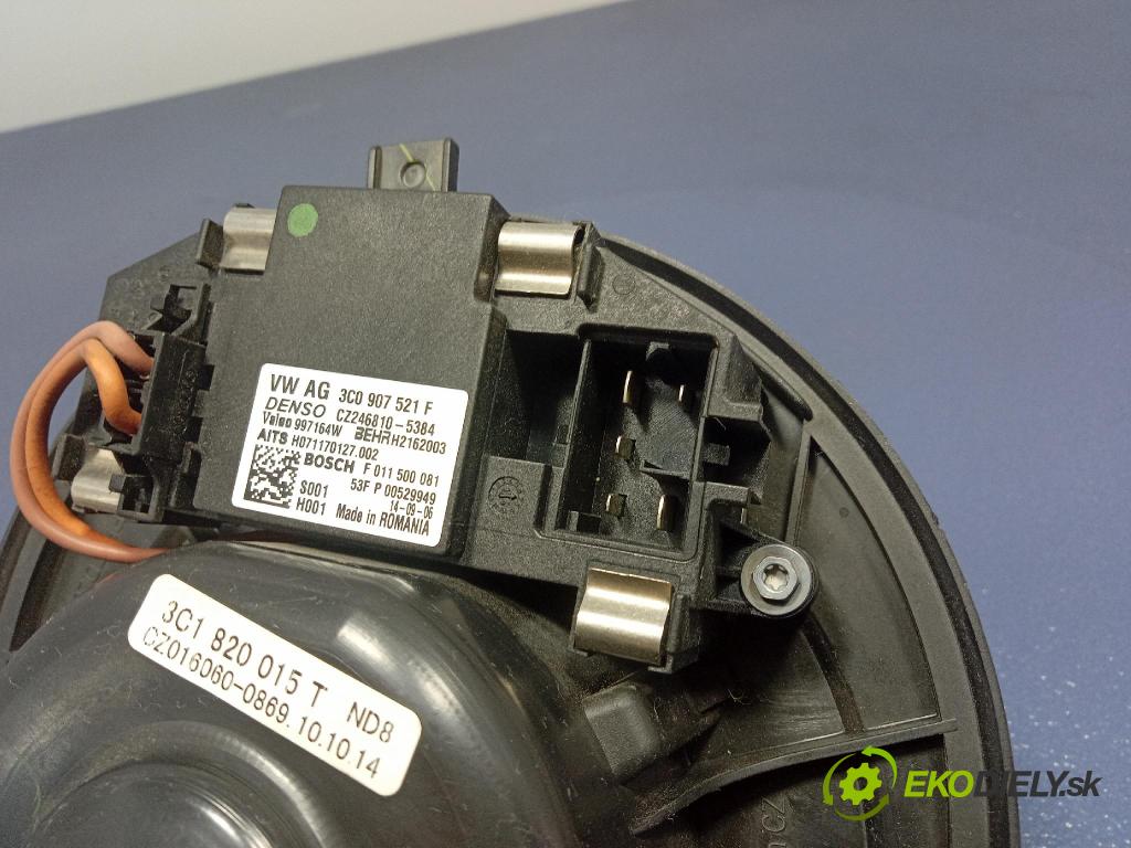 Skoda Superb 2014 ventilátor Vzduch: 3C0907521F