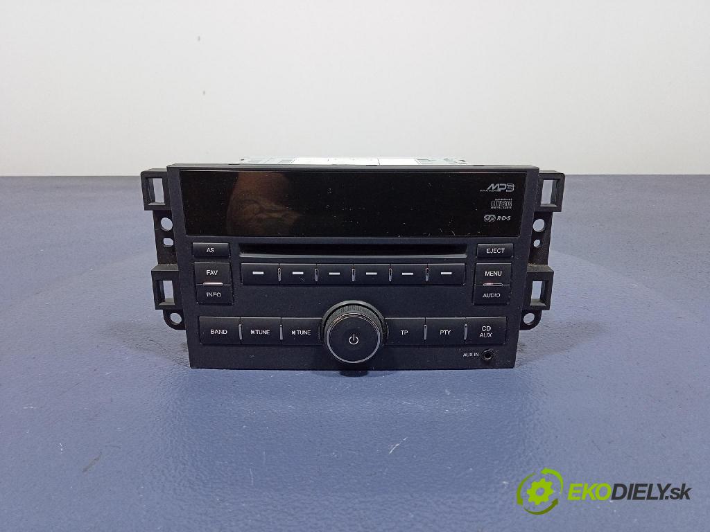 Chevrolet Aveo 2009 Radio I Navigácia: 96989220