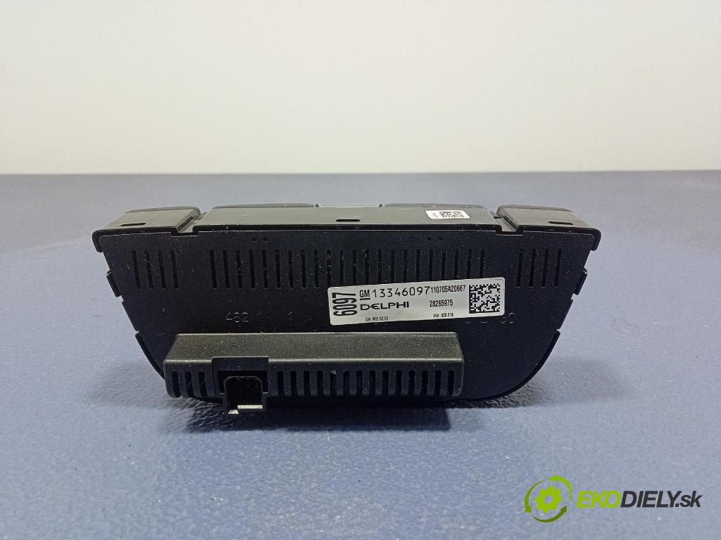 Opel Astra 2011 prepínač Klimatizácia: Prúd vzduchu: 13346097