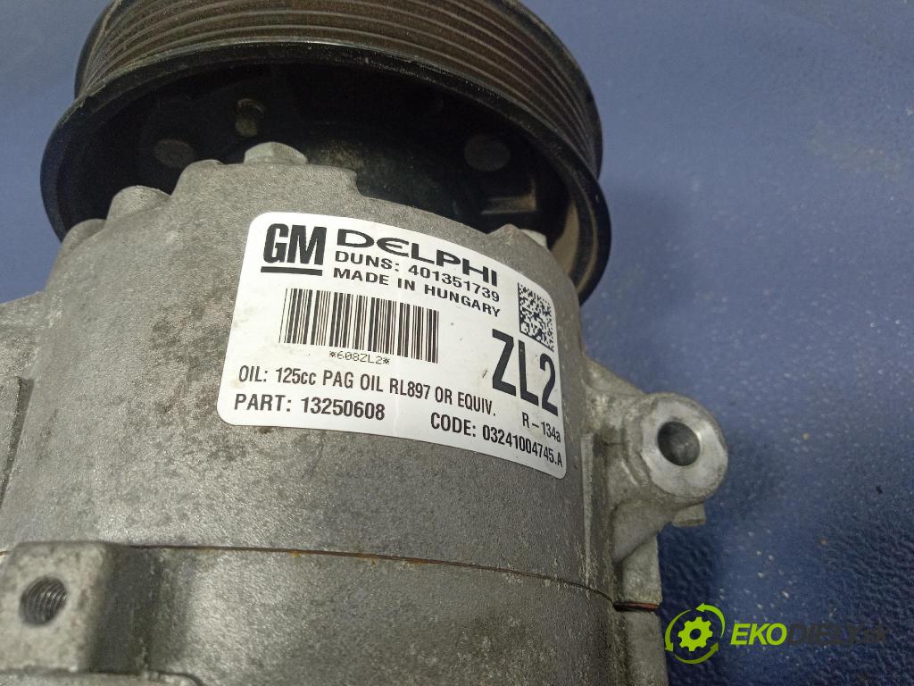 Opel Astra 2011 Kompresor: Klimatizácia: 13250608