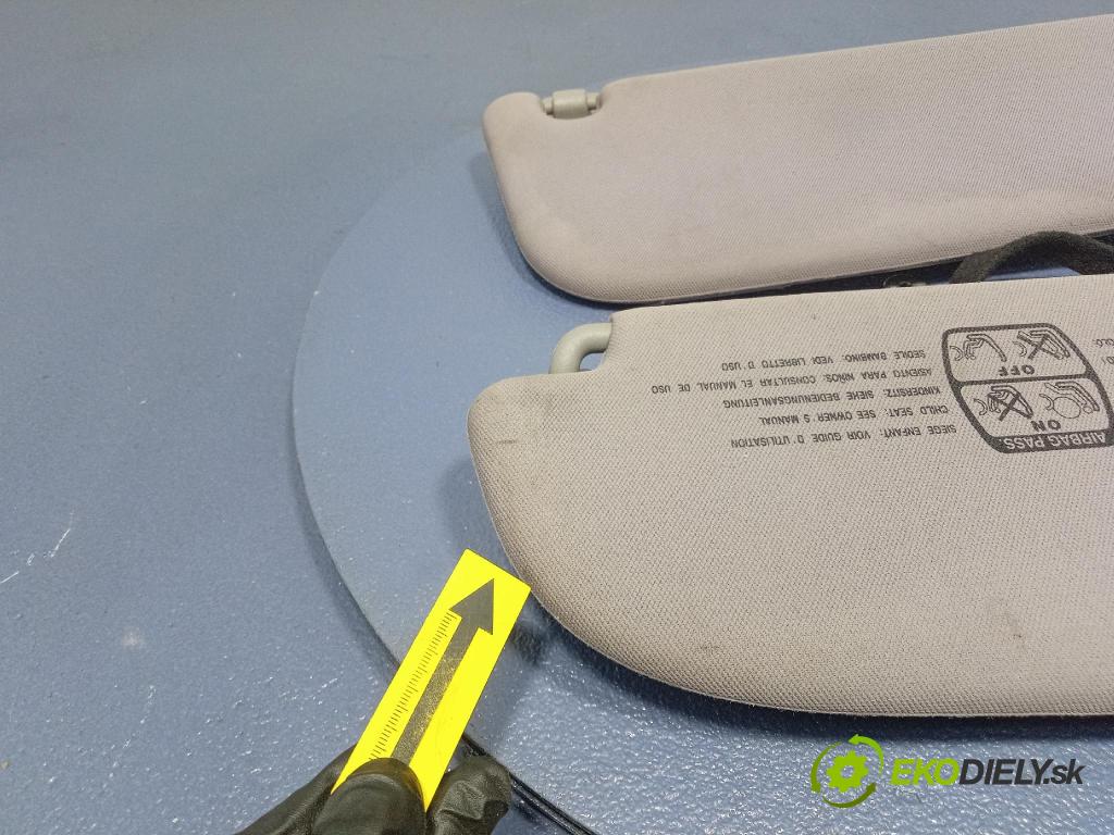 Peugeot 607 2005 kryt slnečná clona 