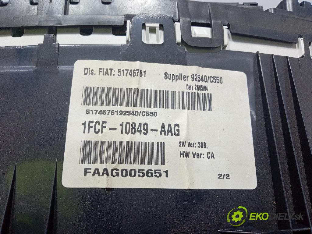 Fiat Stilo 2004 Přístrojová deska 51746761