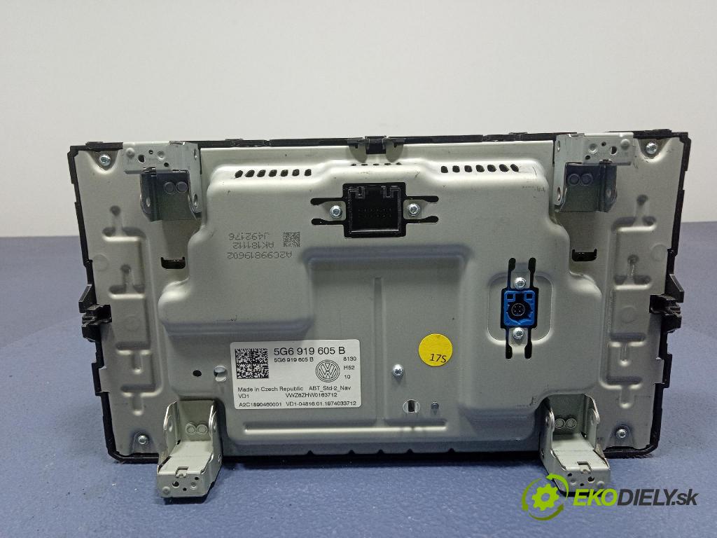 Vw Golf 2019 Radio I Navigácia: 5G6919605B