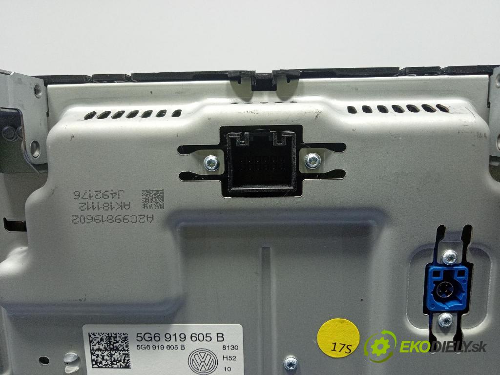 Vw Golf 2019 Radio I Navigácia: 5G6919605B