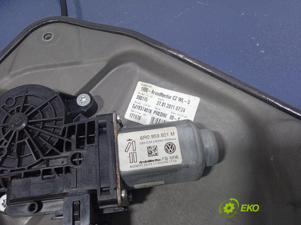 Skoda Fabia 2011 mechanizmus okna Okná: Predné Vľavo: 5J1837401K