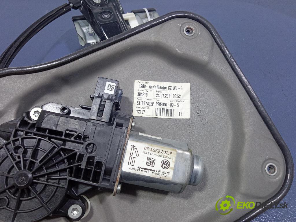 Skoda Fabia 2011 mechanizmus okna Okná: Predné v pravo: 5J1837402F