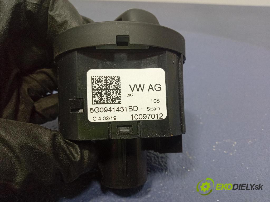 Vw Golf 2019 Přepínač Světel: 5G0941431BD