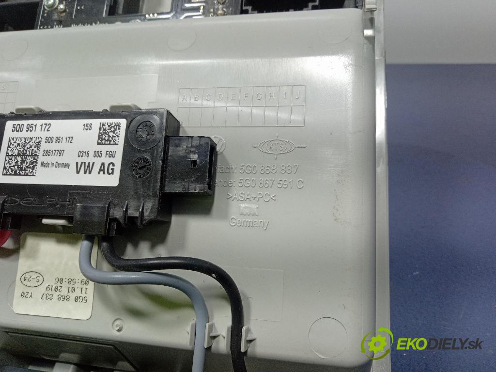 Vw Golf 2019 Svietidlá: Vnútri: 5Q0868837