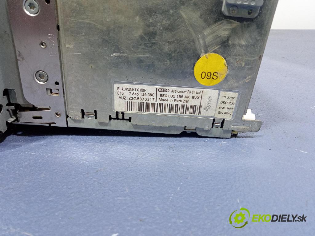 Audi A4 2007 Radio I Navigácia: 8E0035186AK