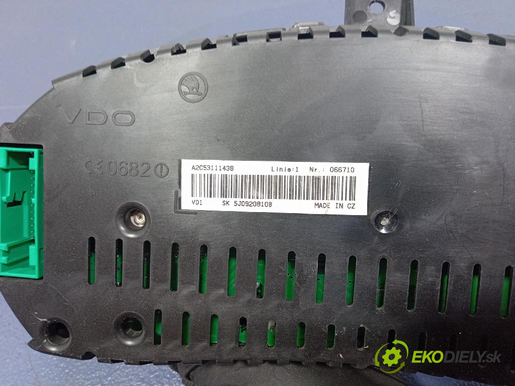 Skoda Fabia 2008 prístrojovka/ budíky 5J0920810B