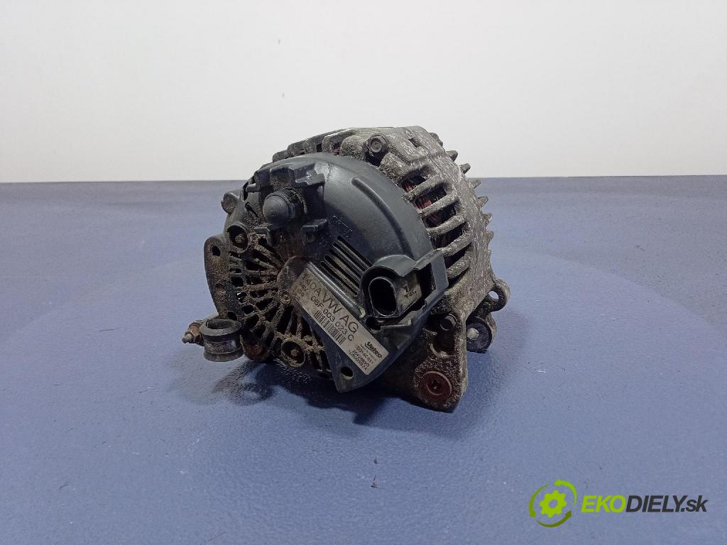 Vw Golf 2008 Alternator 06F903023C
