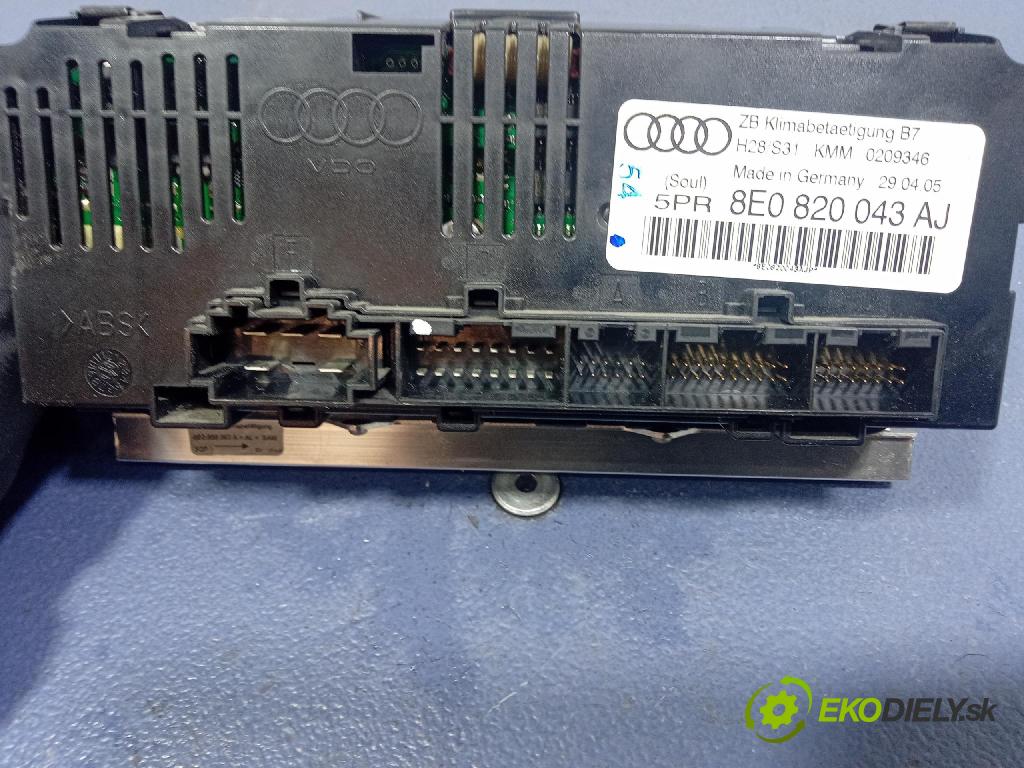 Audi A4 2005 prepínač Klimatizácia: Prúd vzduchu: 8E0820043AJ