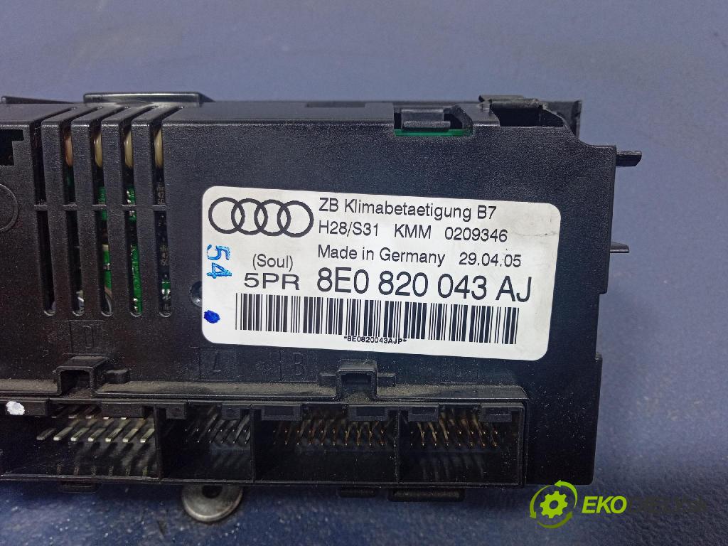 Audi A4 2005 prepínač Klimatizácia: Prúd vzduchu: 8E0820043AJ