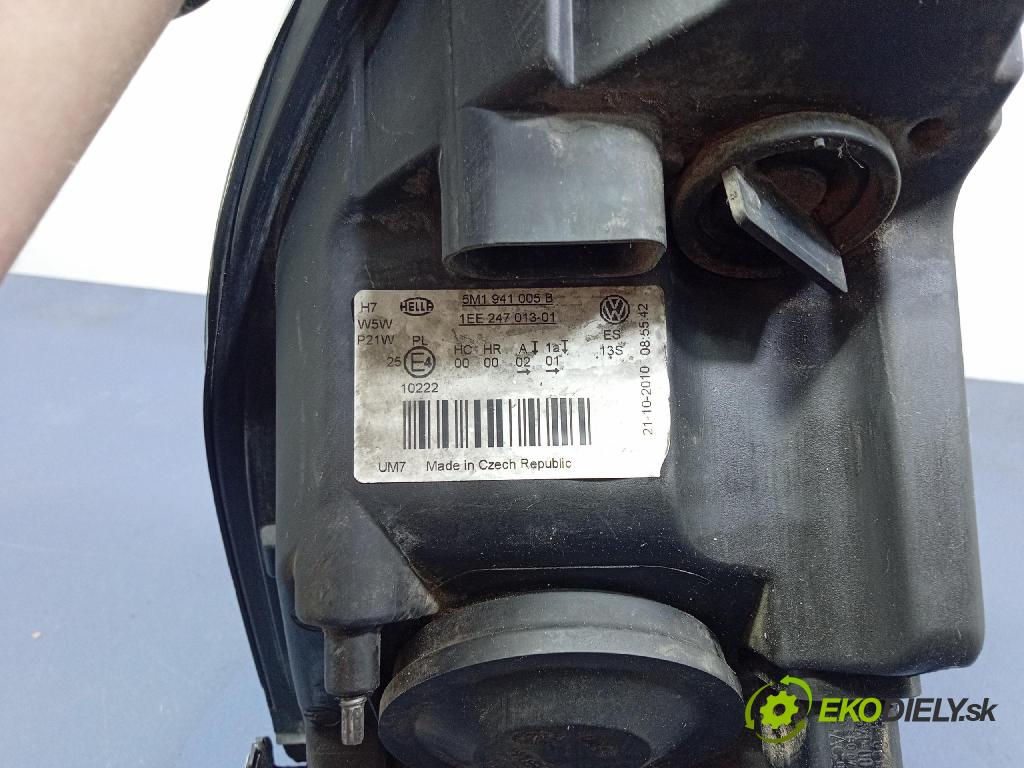 Vw Golf 2005 světlo Levý: 5M1941005B