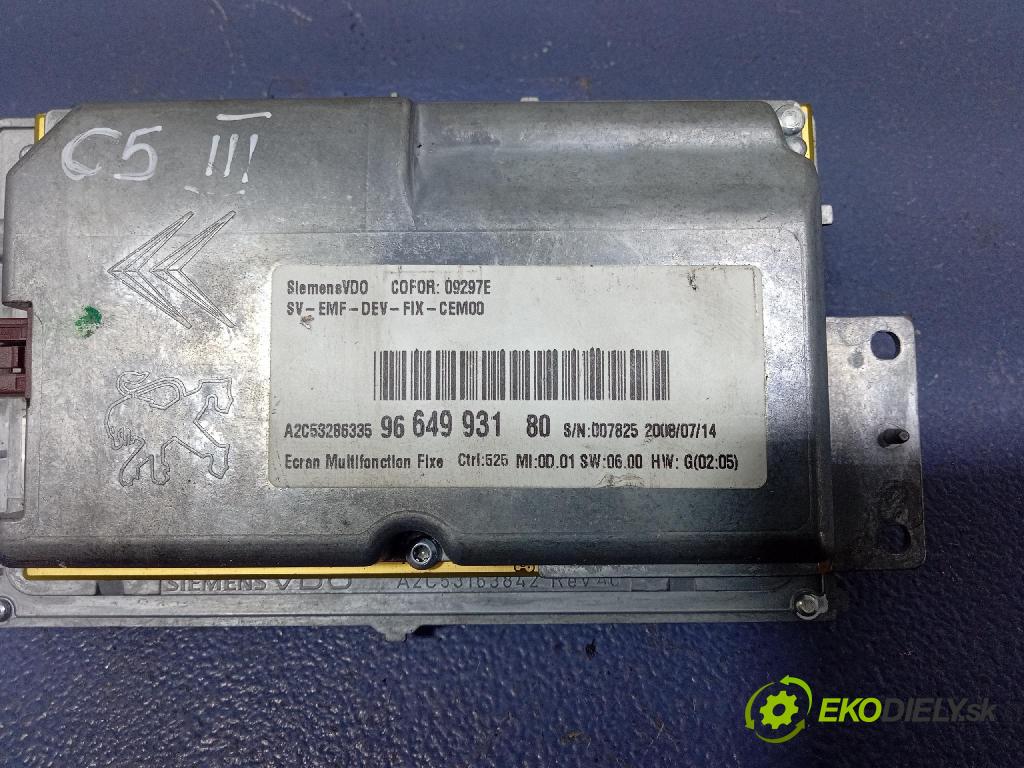 Citroen C5 2008 Zobrazit: Rádio: / GPS 9664993180
