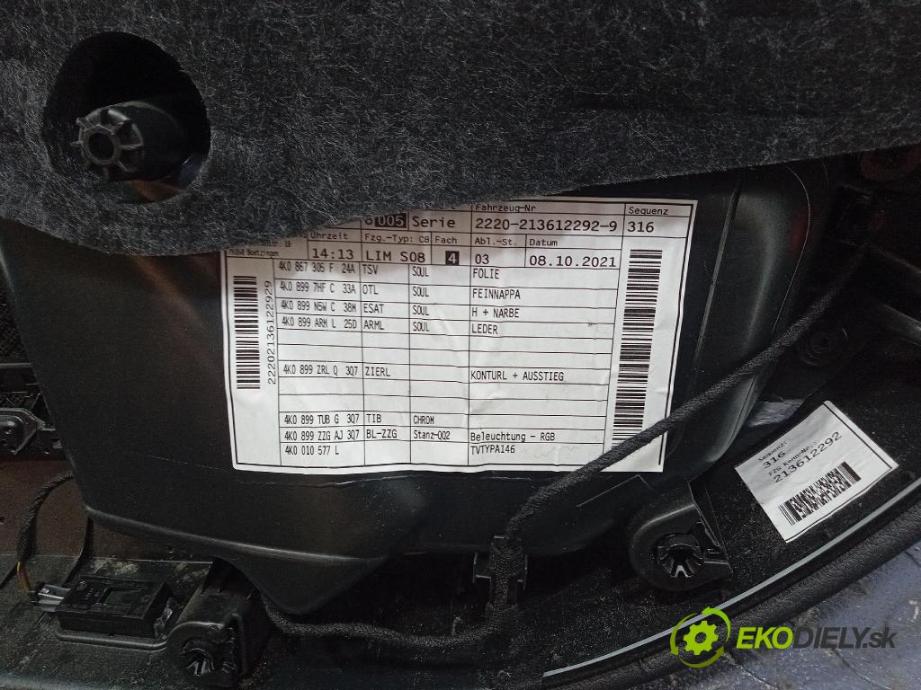 Audi A6 2021 Čalounictví: dvere zad ľavá 4K0868067