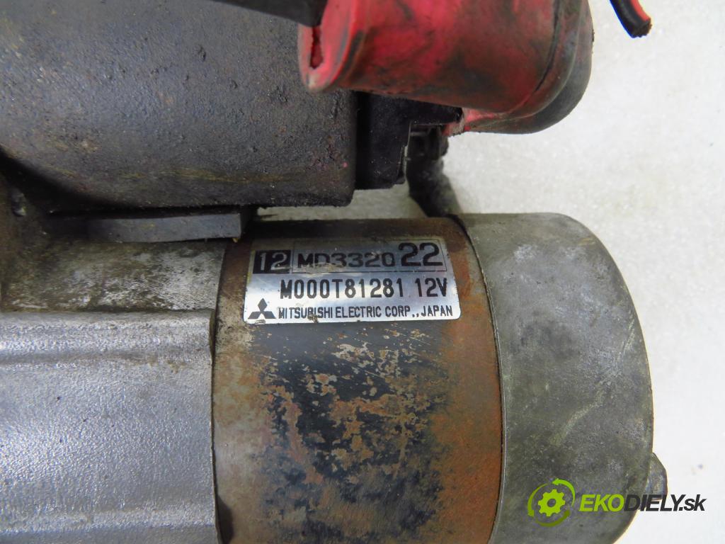 MITSUBISHI CARISMA (DA_) SEDAN 1997 92,00 1.8 16V GDI 125 - 4G93 (GDI) 1834,00 Štartér MD332022 ; M000T81281 (Štartéry)