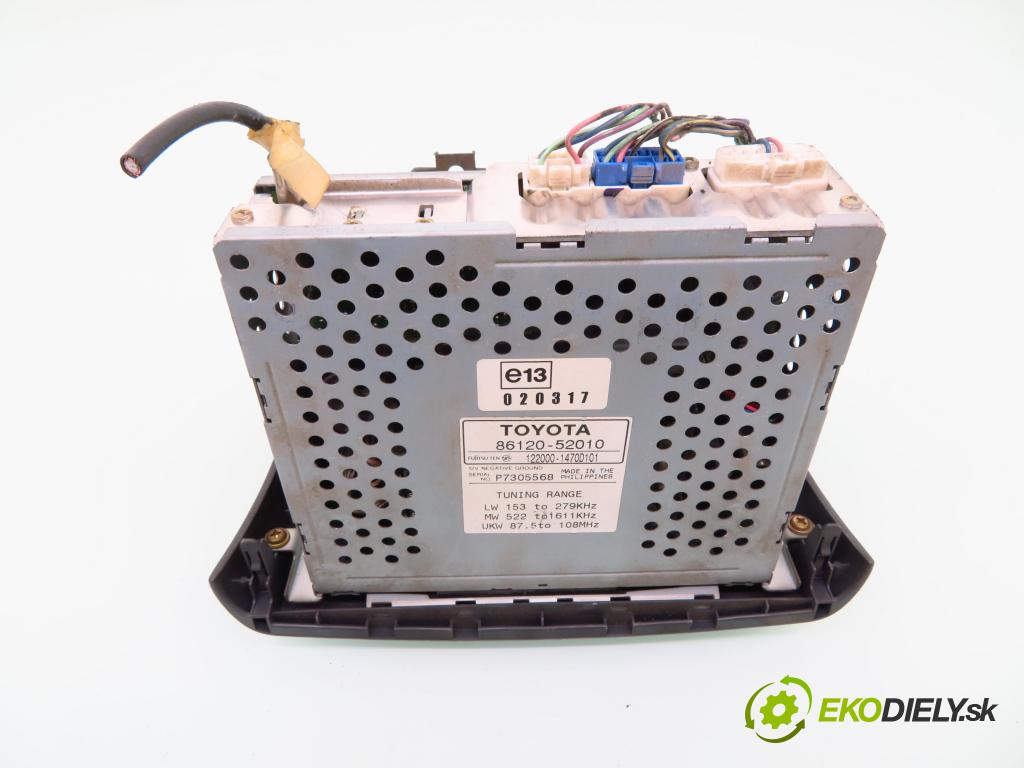 TOYOTA YARIS (_P1_) HB 2006 50,00 1.0 VVT- i 68 - 1SZ-FE 998,00 RADIO Modul 8612052010