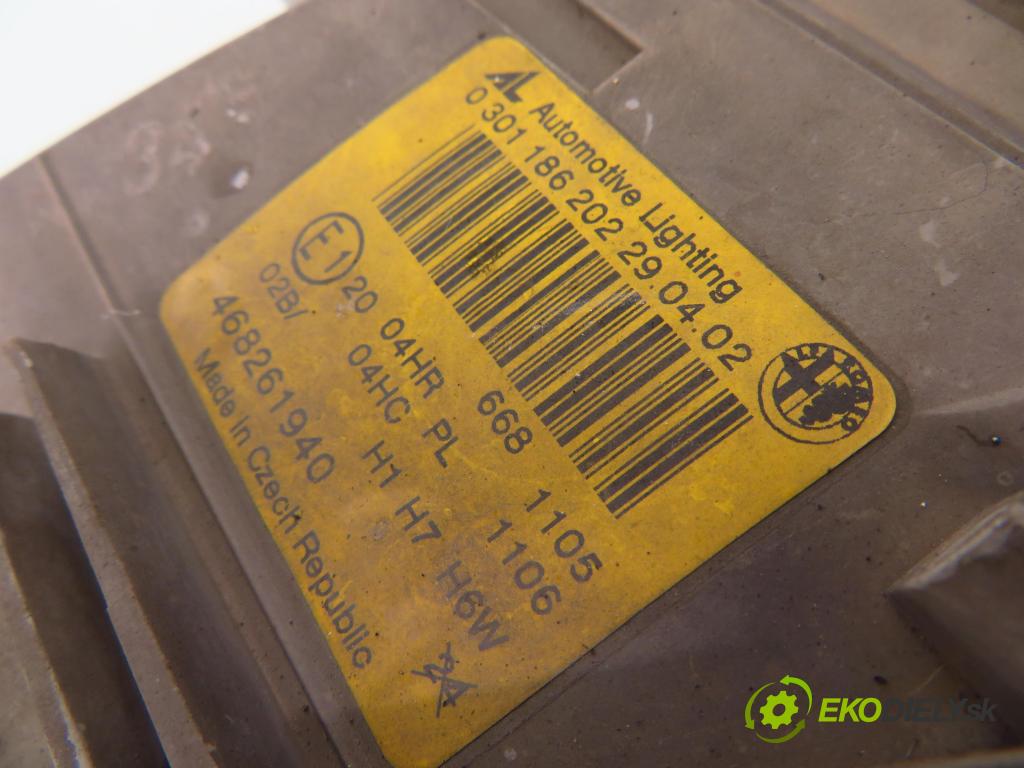 ALFA ROMEO 147 (937_) HB 2004 85,00 1.9 JTDM (937.AXD1A, 937.AXV1A, 937.BXB1A) - 939 A 1910,00 Svetlo PP 0301186202 ; 468261940