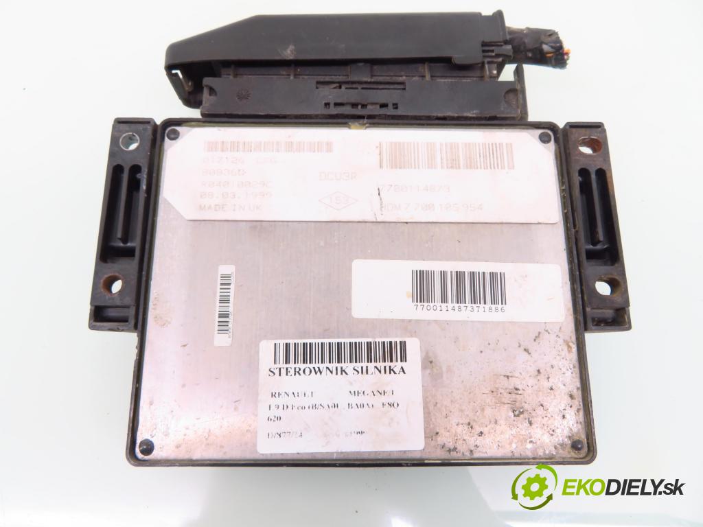 RENAULT MEGANE I (BA0/1_) HB 1999 47,00 1.9 D Eco (B/SA0U, BA0A) - F8Q 620 1870,00 Riadiaca jednotka Motor R04010029C ; 7700114873 ; HOM7700105954