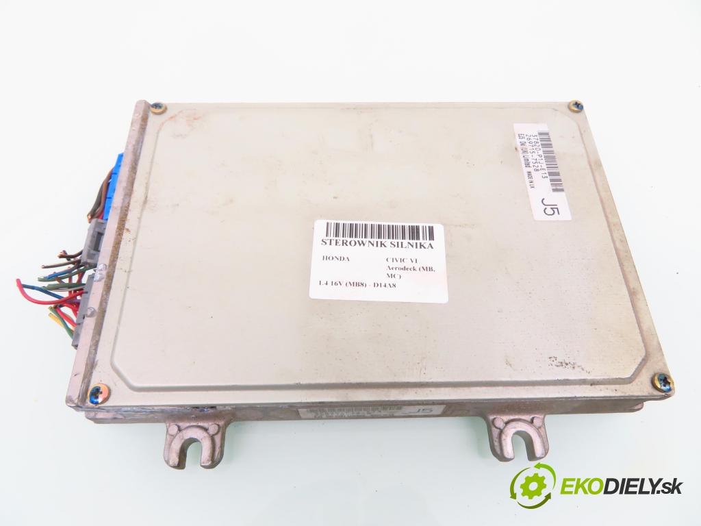 HONDA CIVIC VI Aerodeck (MB, MC) HB 1997 66,00 1.4 16V (MB8) - D14A8 1396,00 řídící jednotka motora 37820P1JE13 ; 2697157528
