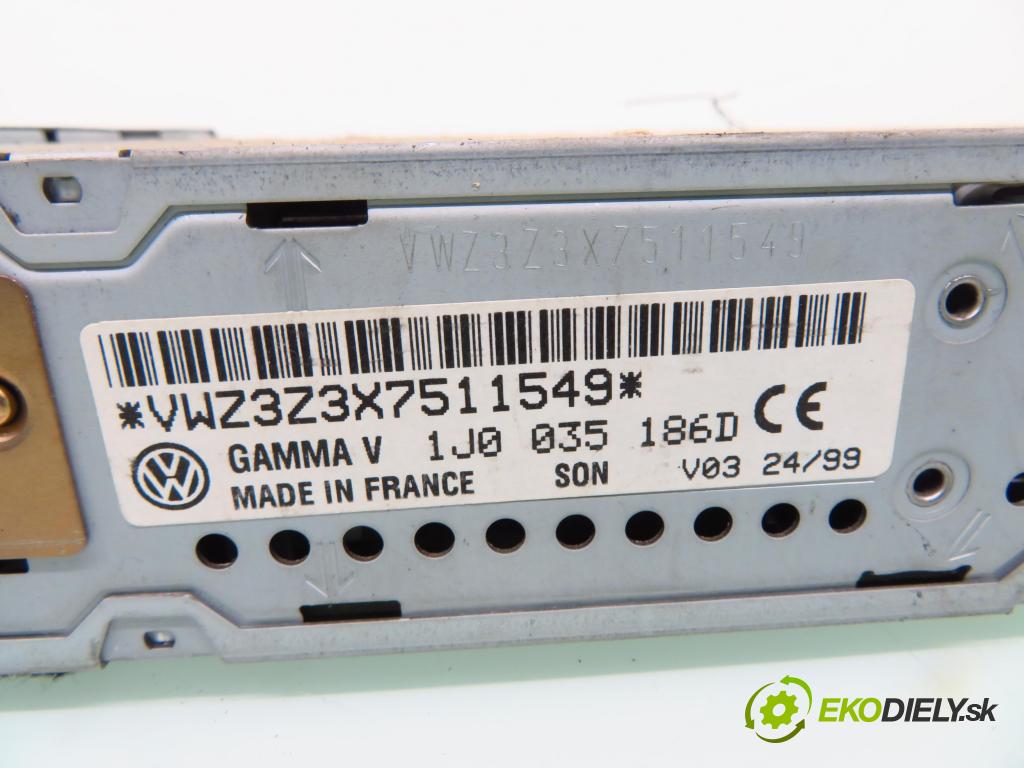 VW PASSAT B5 Variant (3B5) KOMBI 1997 92,00 1.8 - APT 1781,00 RADIO Modul 1J0035186D