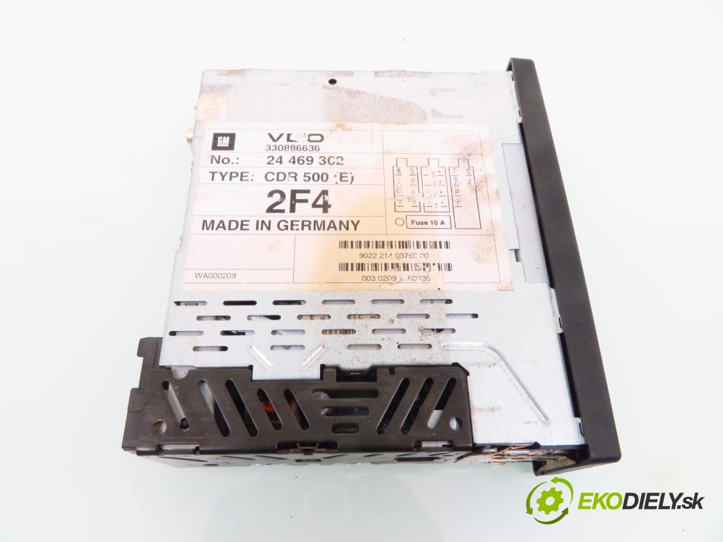 OPEL ASTRA G sedan (T98) SEDAN 1998 66,00 1.4 16V - Z 14 XE 1389,00 RADIO CD 24469302 ; CDR500
