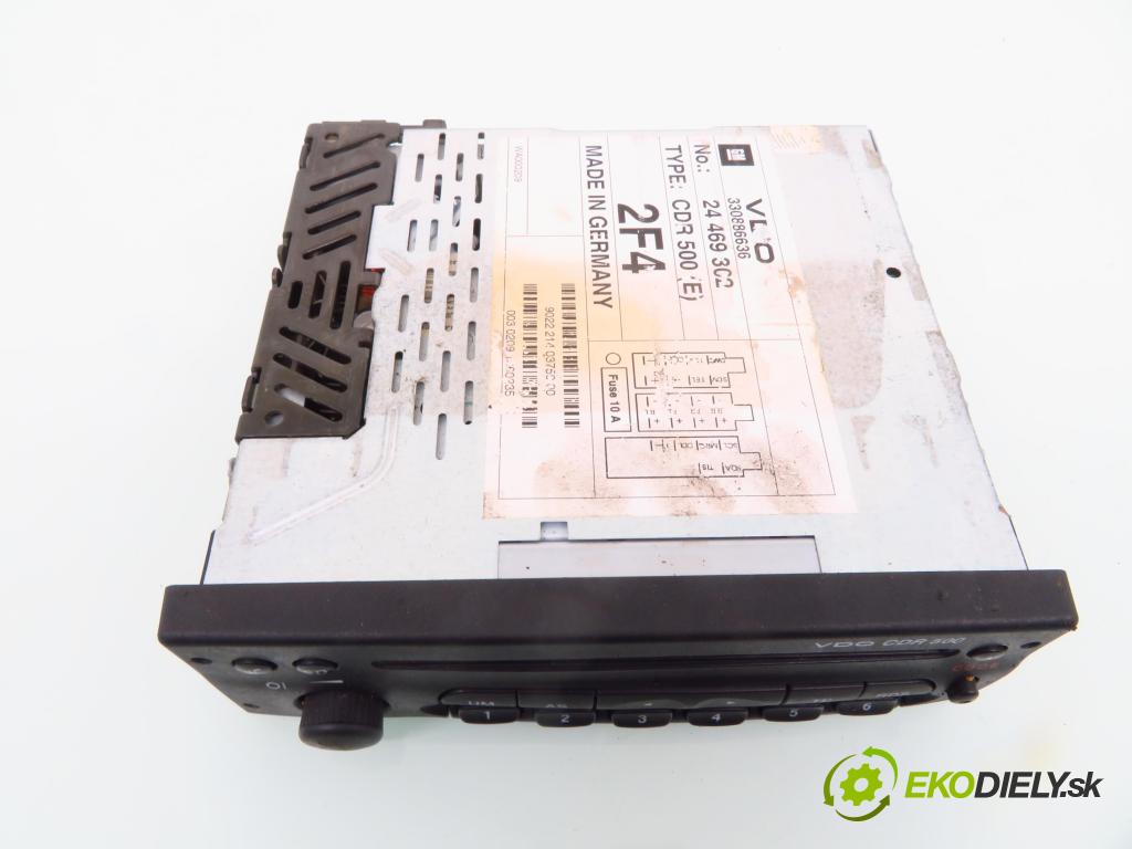 OPEL ASTRA G sedan (T98) SEDAN 1998 66,00 1.4 16V - Z 14 XE 1389,00 RADIO CD 24469302 ; CDR500