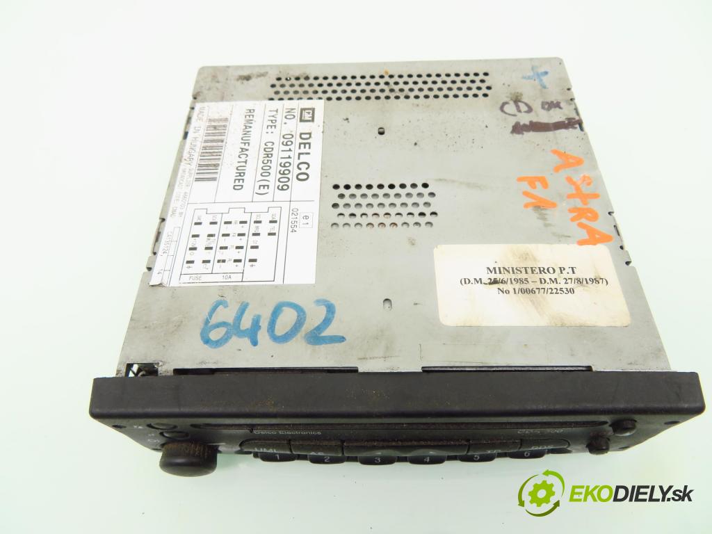 OPEL ASTRA F (T92) HB 1992 50,00 1.7 TD 1700,00 RADIO CD 09119909 ; CDR500E