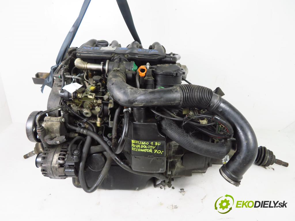 CITROEN BERLINGO / BERLINGO FIRST nadwozie wielkoprzestrzenne (MPV) KOMBIVAN 2001 51,00 1.9 D - WJY (DW8B) 1868,00 Motor DIESEL WJY ; R8448B371B ; R04080027B