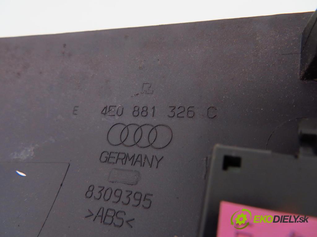 AUDI A8 D3 (4E2, 4E8) SEDAN 2003 202,00 4.0 TDI quattro - ASE 3936,00 prepínač ovládania SEDADLO: 4E0881326C ; 4E0959778C ; 4E0959766H
