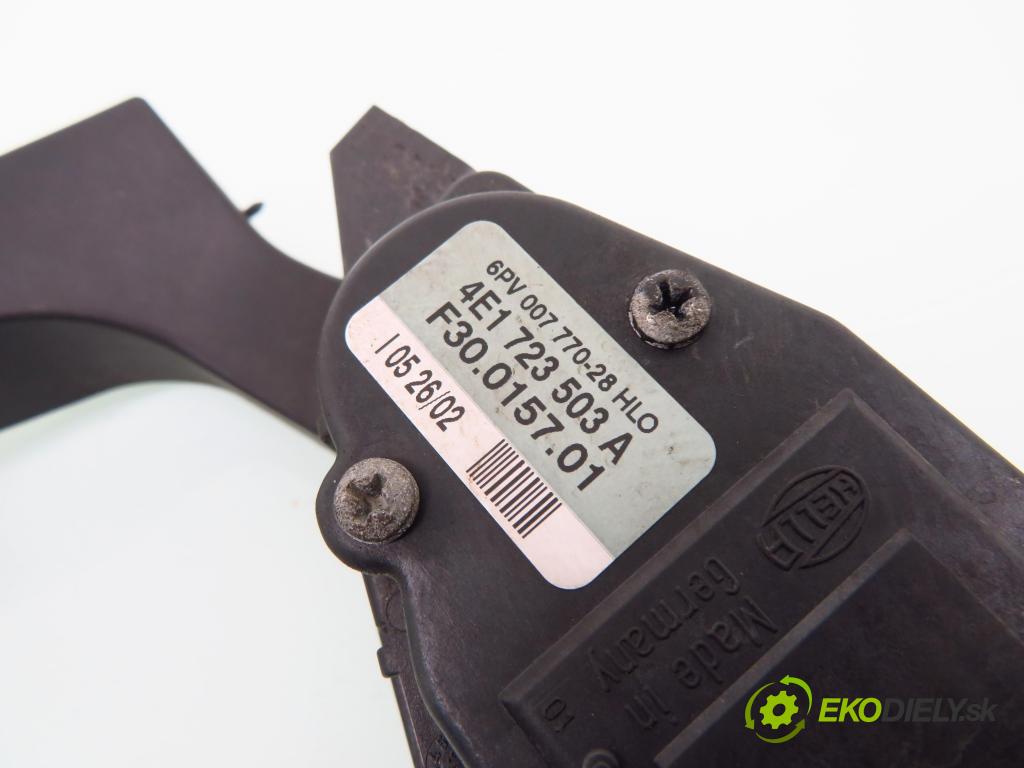 AUDI A8 D3 (4E2, 4E8) SEDAN 2003 202,00 4.0 TDI quattro - ASE 3936,00 Potenciometer plynu 4E1723503A ; 6PV00777028 (Pedále)