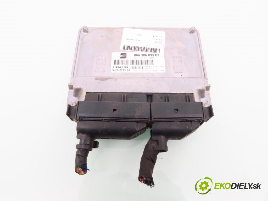 SEAT ALTEA (5P1) MINIVAN 2004 75,00 1.6 102 1595,00 řídící jednotka motora 06A906033DA ; 5WP40233
