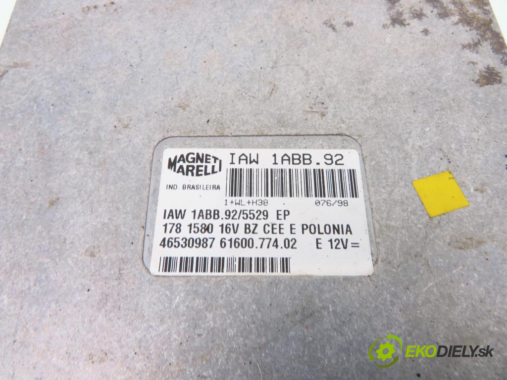 FIAT SIENA (178_) / ALBEA SEDAN 1998 74,00 1.6 16V 101 - 178 B3.000 1581,00 řídící jednotka motora IAW1ABB92 ; 46530987 ; 6160077402