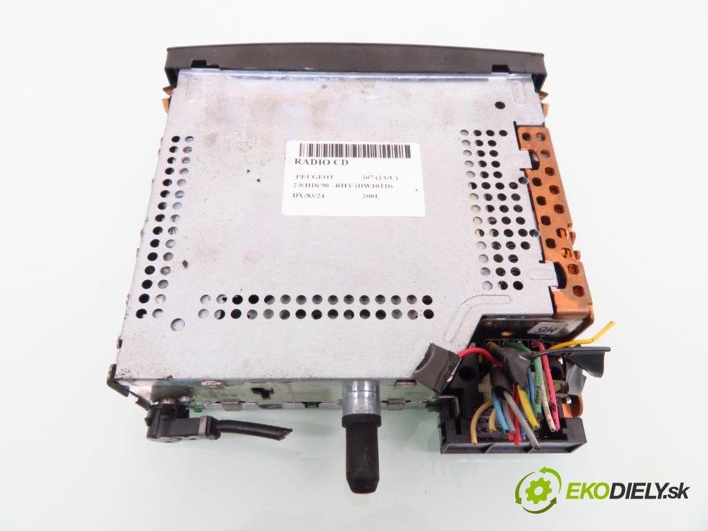 PEUGEOT 307 (3A/C) HB 2001 66,00 2.0 HDi 90 - RHY (DW10TD) 1997,00 RADIO CD 964514597700