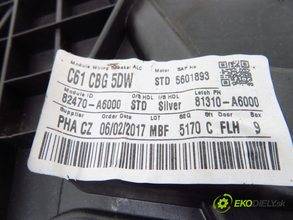 HYUNDAI i30 (GD) KOMBI 2017 94,00 1.6 CRDi - D4FB 1582,00 mechanismus oken 82450A5000 ; 82470A6000
