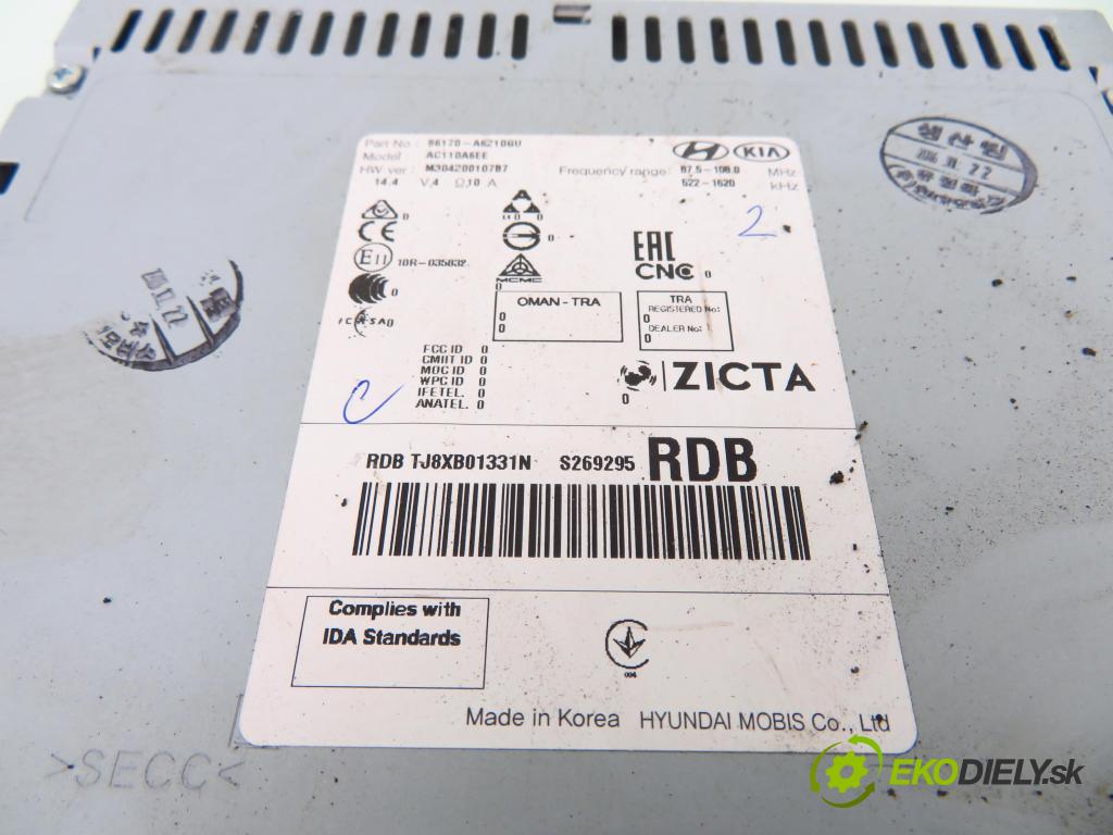 HYUNDAI i30 (GD) KOMBI 2017 94,00 1.6 CRDi - D4FB 1582,00 RADIO CD 96170A6210GU