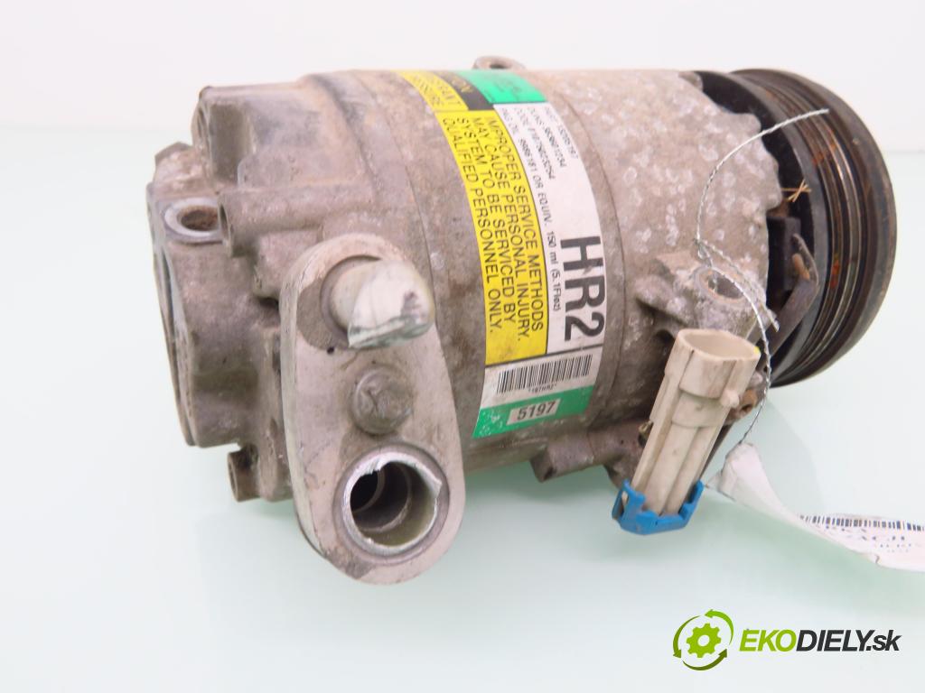 OPEL MERIVA A nadwozie wielkoprzestrzenne (MPV) (X03) MINIVAN 2000 74,00 1.6 16V - Z 16 XE 1598,00 KOMPRESOR: klimatizace 13205197 ; 383601234 (Kompresory)