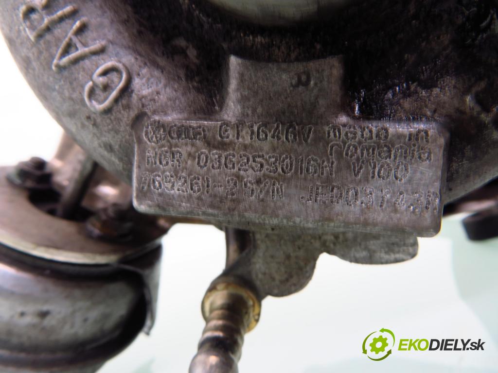 VW GOLF PLUS (5M1, 521) HB 2006 103,00 2.0 TDI - BMM 1968,00 RYCHLONABÍJEČKA: 03G253016H (Turbodúchadla (kompletní))