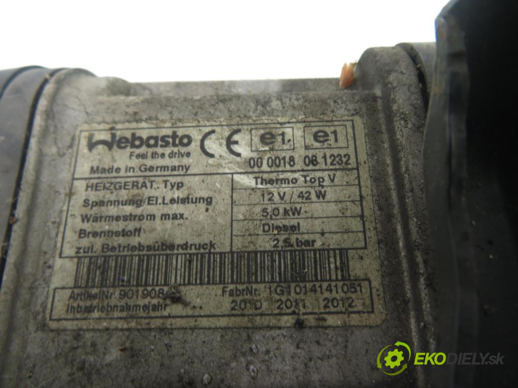 VW GOLF PLUS (5M1, 521) HB 2006 103,00 2.0 TDI - BMM 1968,00 Webasto 1K0815007BQ ; 9008357G ; 9019084A (Webasto ohřívače)
