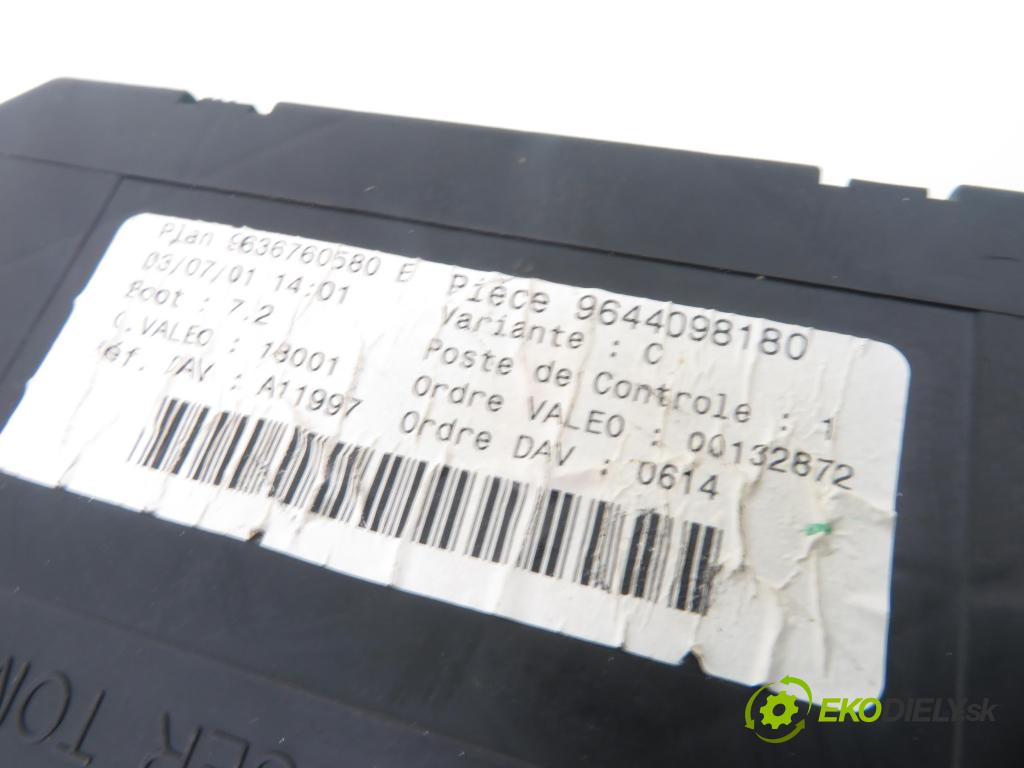 PEUGEOT 307 (3A/C) HB 2001 66,00 2.0 HDi 90 - RHY (DW10TD) 1997,00 MODUL BSI 9644098180 ; 9636760580E