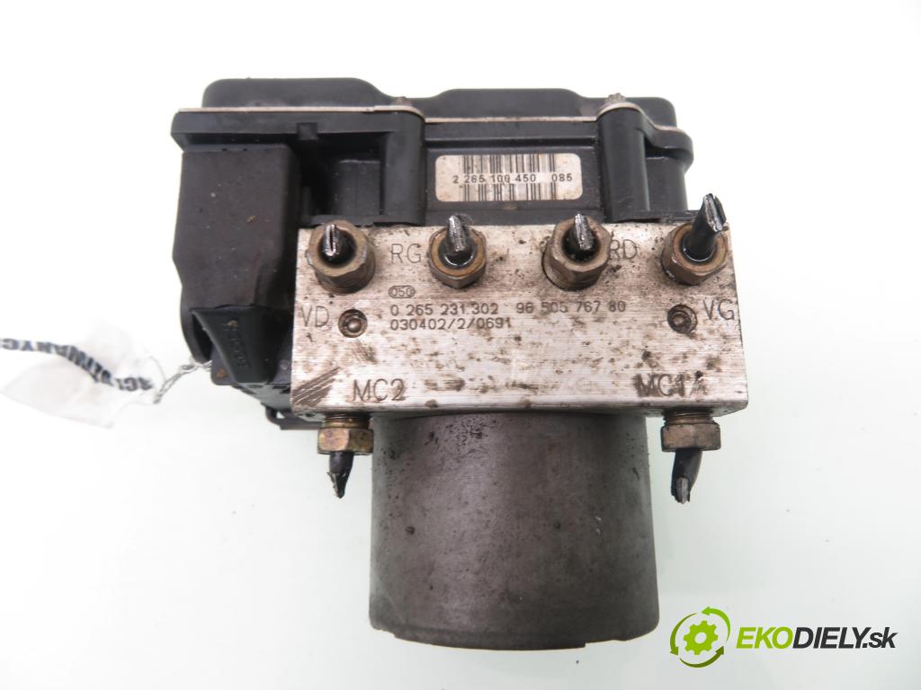 PEUGEOT 307 SW (3H) KOMBI 2003 66,00 2.0 HDI 90 - RHY (DW10TD) 1997,00 Pumpa ABS 0265800301 ; 0265231302 ; 9650576780 (Pumpy ABS)