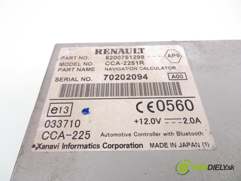 RENAULT LAGUNA II Grandtour (KG0/1_) KOMBI 2005 88,00 1.9 dCi (KG0G) - F9Q 670 1870,00 čítač navigácie 8200751298 ; CCA2251R (Ostatné)