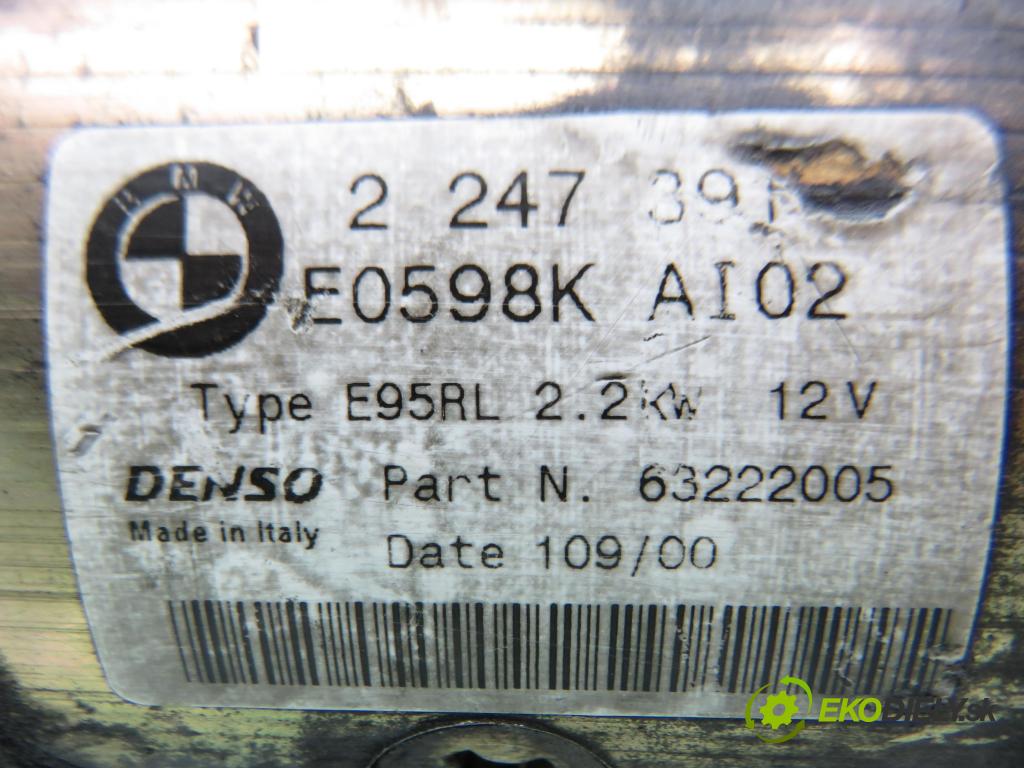 BMW 5 (E39) SEDAN 2002 142,00 530 d - M57 D30 (306D1) 2926,00 Štartér 2247391 ; 63222005 (Štartéry)