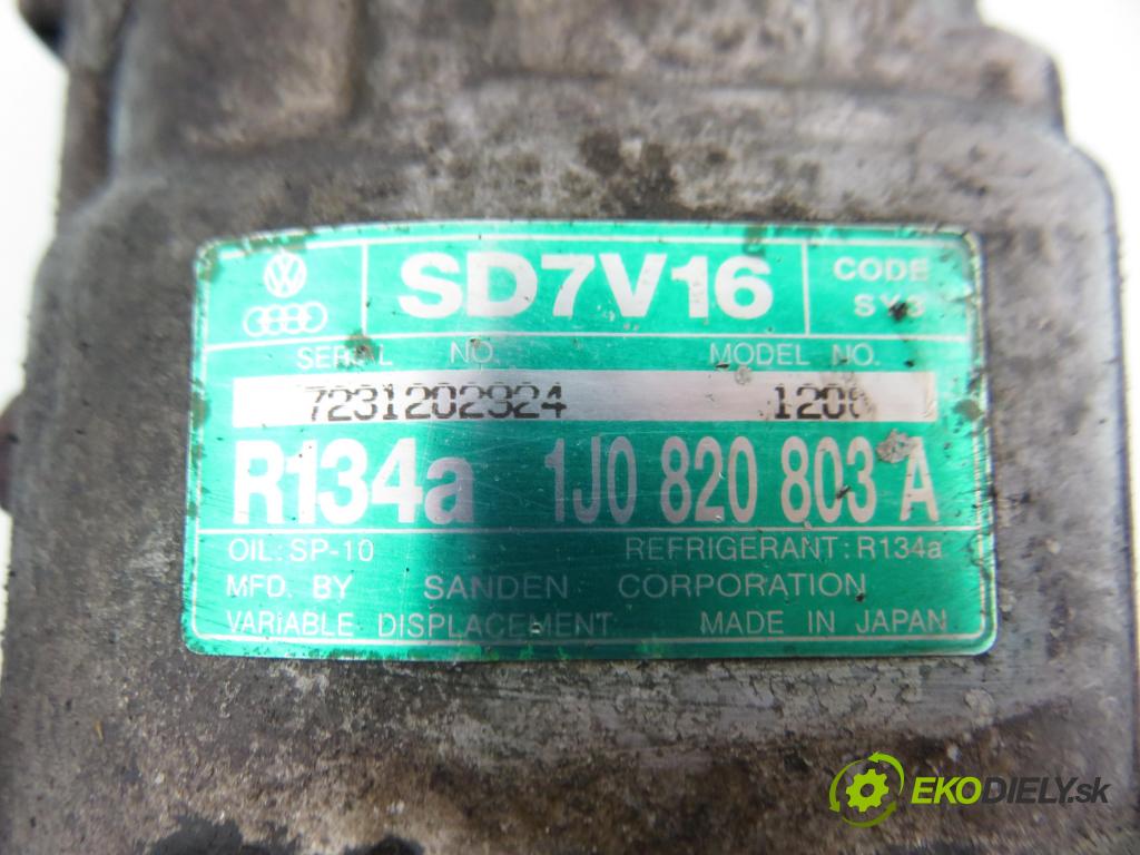 VW GOLF IV (1J1) HB 1998 81,00 1.9 TDI - AHF 1896,00 KOMPRESOR: klimatizace SD7V16 ; 1J0820803A (Kompresory)