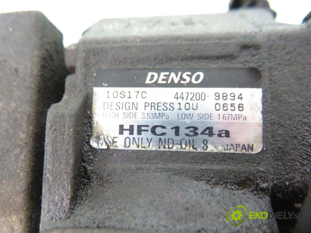 HONDA ACCORD VI (CK, CG, CH, CF8) SEDAN 2000 100,00 1.8 i (CG8) - F18B2 1850,00 KOMPRESOR: klimatizace HFC134A ; 10S17C ; 4472009894 (Kompresory)