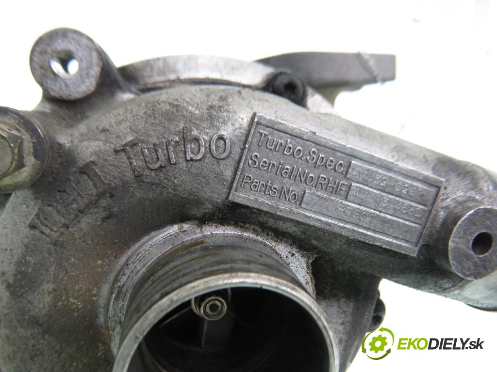 MAZDA 6 Station Wagon (GY) KOMBI 2002 100,00 2.0 DI 136 - RF5C 1998,00 RYCHLONABÍJEČKA: VJ320207 ; RF5C ; 4Y13456D (Turbodúchadla (kompletní))